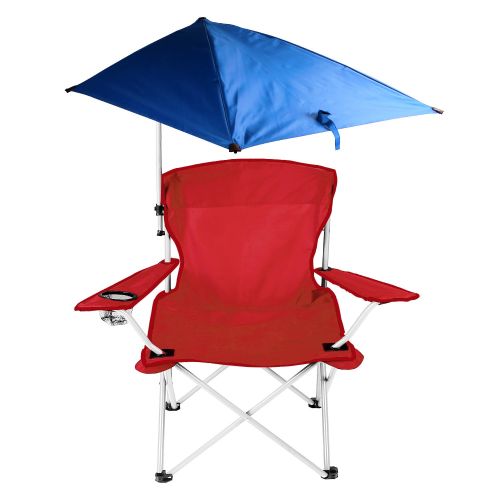 Foldable Beach Chair with Detachable Umbrella Armrest Adjustable Canopy Stool with Cup Holder Carry Bag for Camping Poolside Travel Picnic Lawn Chair Foldable Beach Chair with Detachable Umbrella Armrest Adjustable Canopy Stool with Cup Holder Carry Bag for Camping Poolside Travel Picnic Lawn Chair