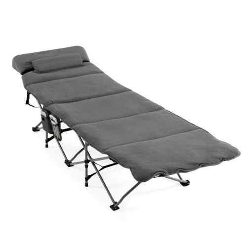 Folding Retractable Travel Camping Cot with Mattress and Carry Bag Folding Retractable Travel Camping Cot with Mattress and Carry Bag